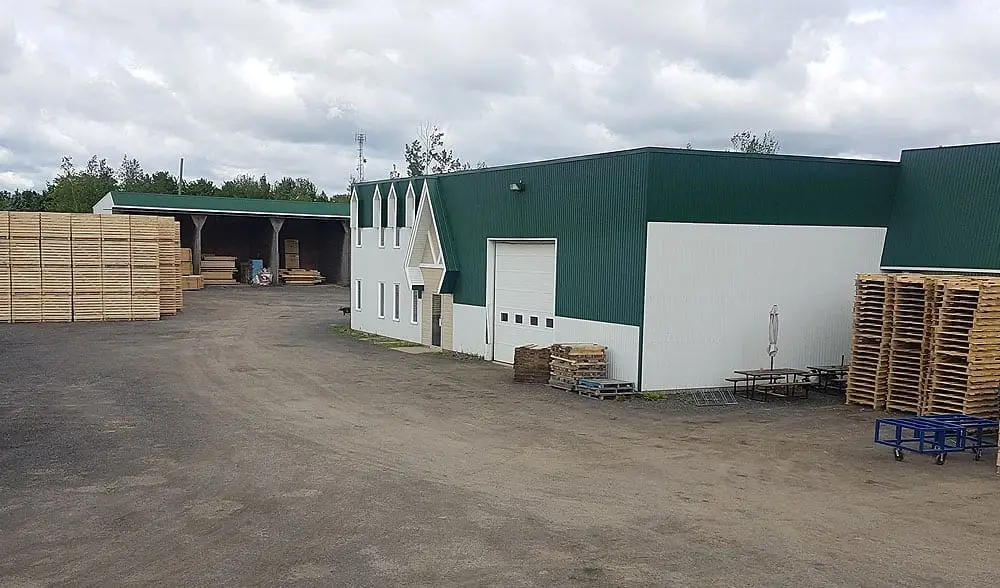 GCharland Boite transport fruit legumes poutre bois escaliers rive-sud bois allumage monteregie quebec