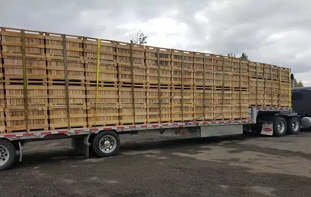 GCharland Boite transport fruit legumes poutre bois escaliers rive-sud bois allumage monteregie quebec