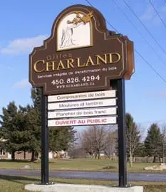 GCharland bloc boucher Boite transport fruit legumes poutre bois escaliers rive-sud bois allumage monteregie quebec